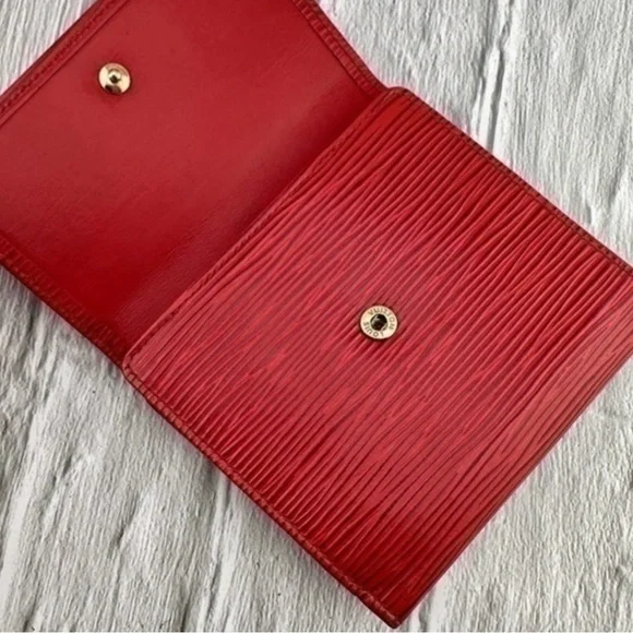 AUTHENTIC Louis Vuitton Marco Wallet. Red.